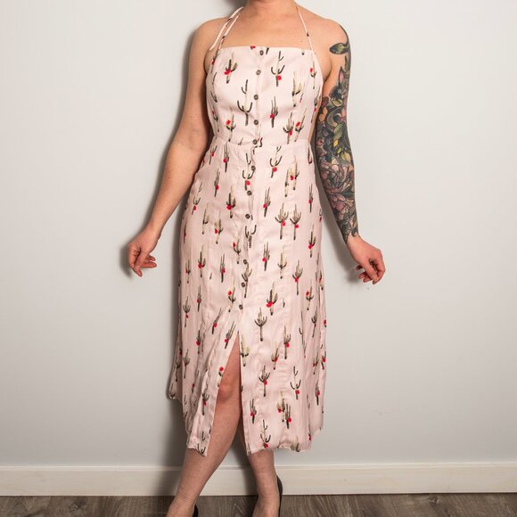 Dolce Vita Pink Backless Cacti Dress - Picture 2 of 13